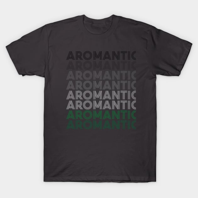 Retro Aromantic Pride T-Shirt by AceOfTrades